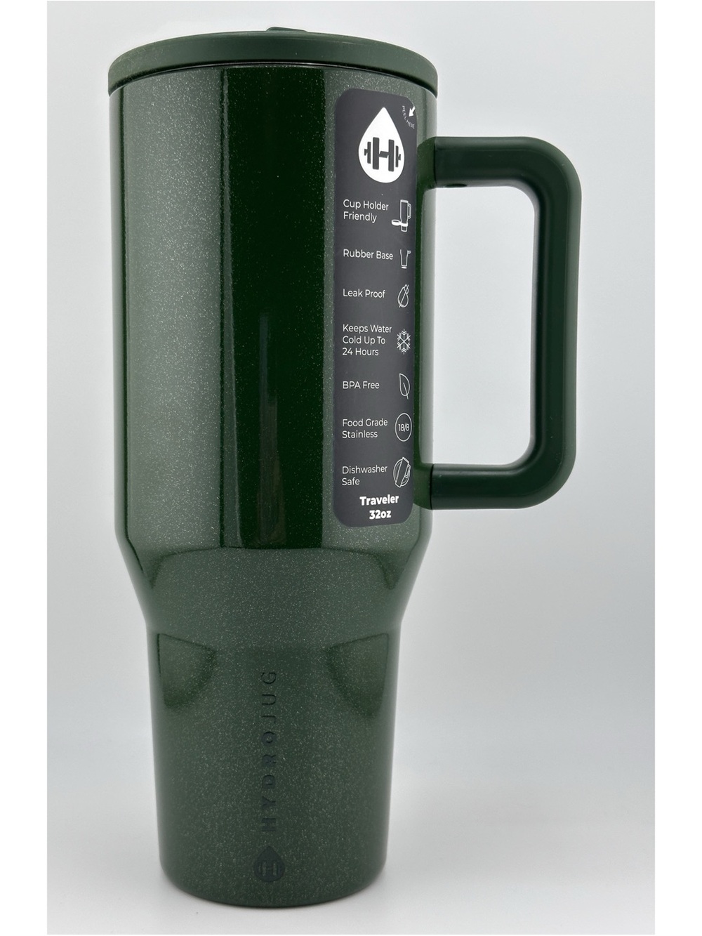 HydroJug 32 oz LIMITED EDITION Traveler, FROSTED EMERALD GREEN